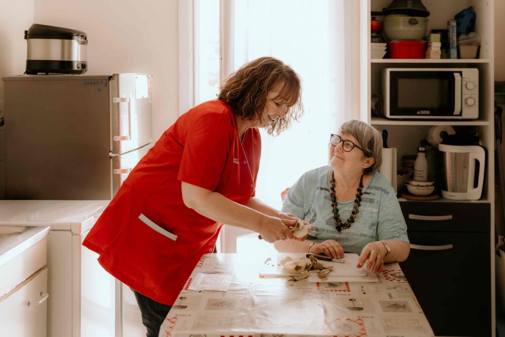 Aide cuisine sourire